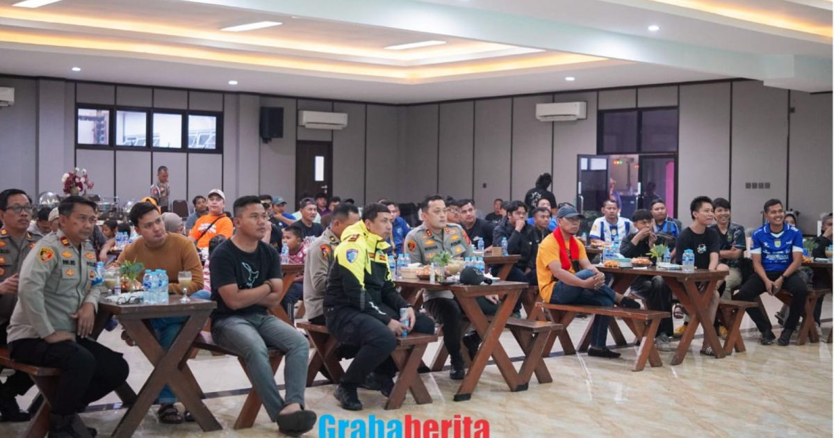 Kapolres Bogor Gelar Nobar Persib vs Persija, Perkuat Silaturahmi dan Jaga Kondusivitas