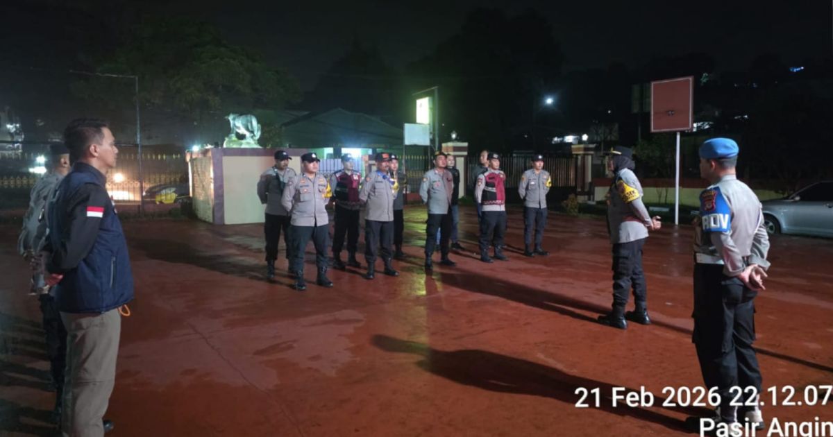 Polsek Megamendung Laksanakan KRYD Gabungan Polsek Wilayah Rayon III ( Selatan)