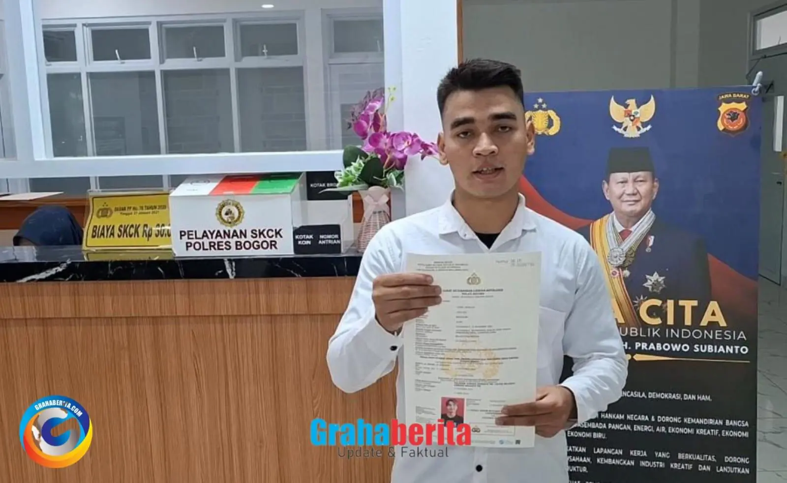 Pemohon Apresiasi Pelayanan SKCK Polres Bogor yang  Mudah  Cepat dan  Ramah 