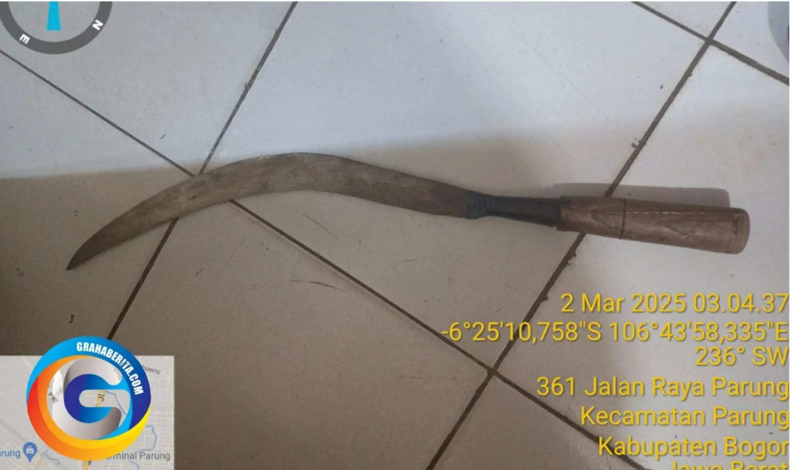 Polsek Parung Berhasil Amankan Para Remaja Diduga Akan Lakukan Aksi Tawuran, Berikut Senjata Tajam di Amankan