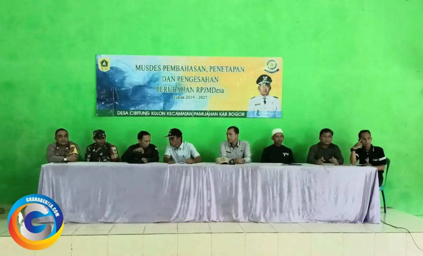 Sinergitas TNI Polri Turut  Giat Musdes (RPJMDes) Di Kantor Desa Cibitung Kulon, Himbauan Jaga Kamtibmas Selama Bulan Suci Ramadhan 1446 H Cegah Gangguan Kamtibmas