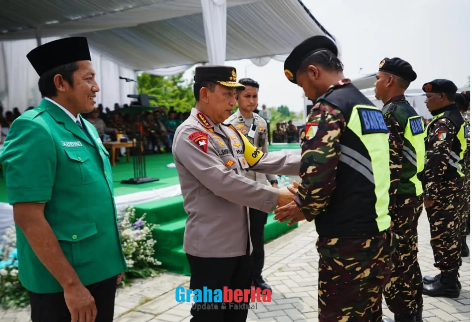 Pimpin Apel Kebangsaan Banser, Kapolri Ingatkan Kesiapsiagaan Bencana dalam Pengamanan Nataru