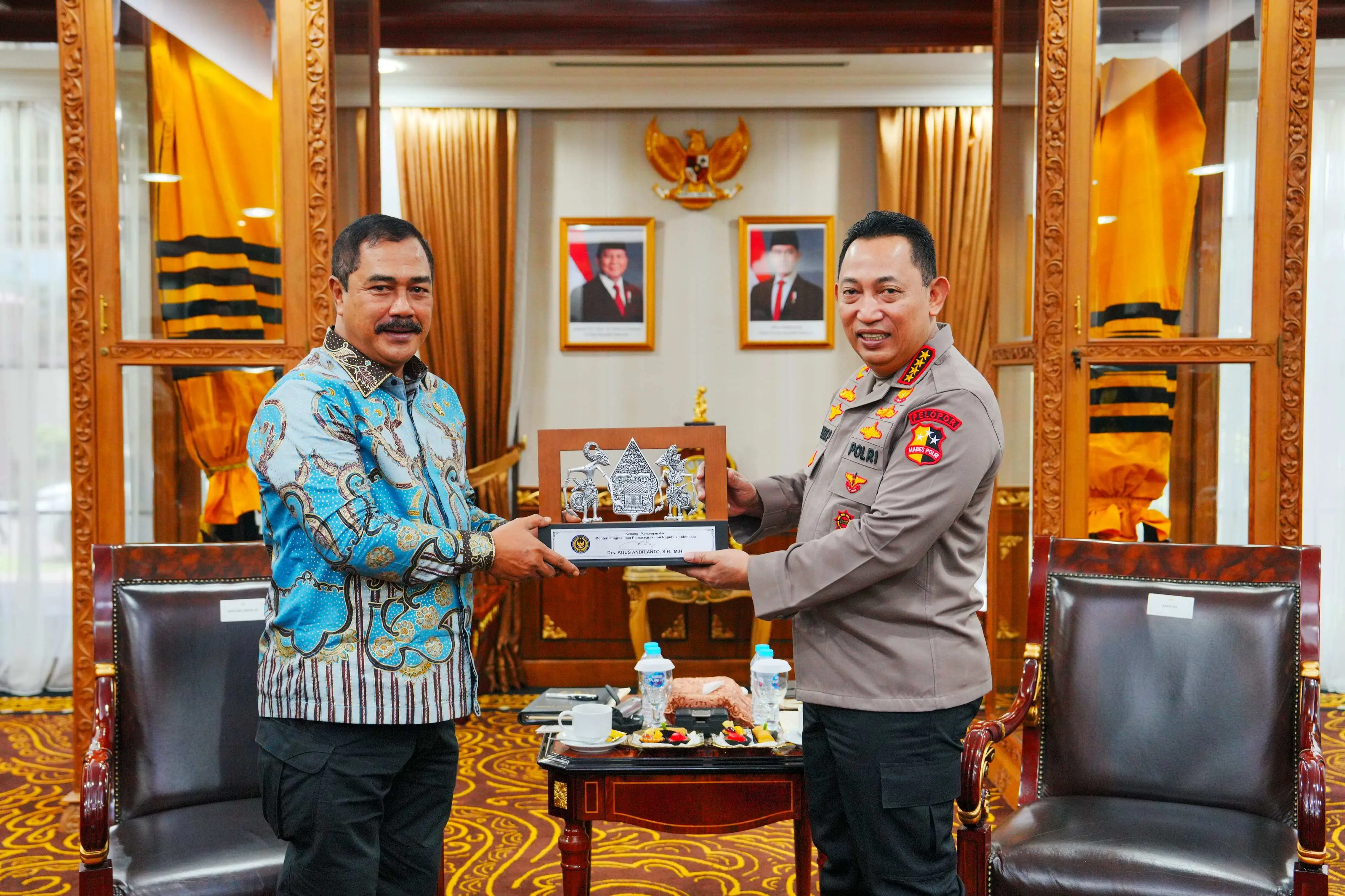 Kapolri Terima Audiensi Menteri Imipas, Pastikan Kolaborasi Pemberantasan Narkoba 