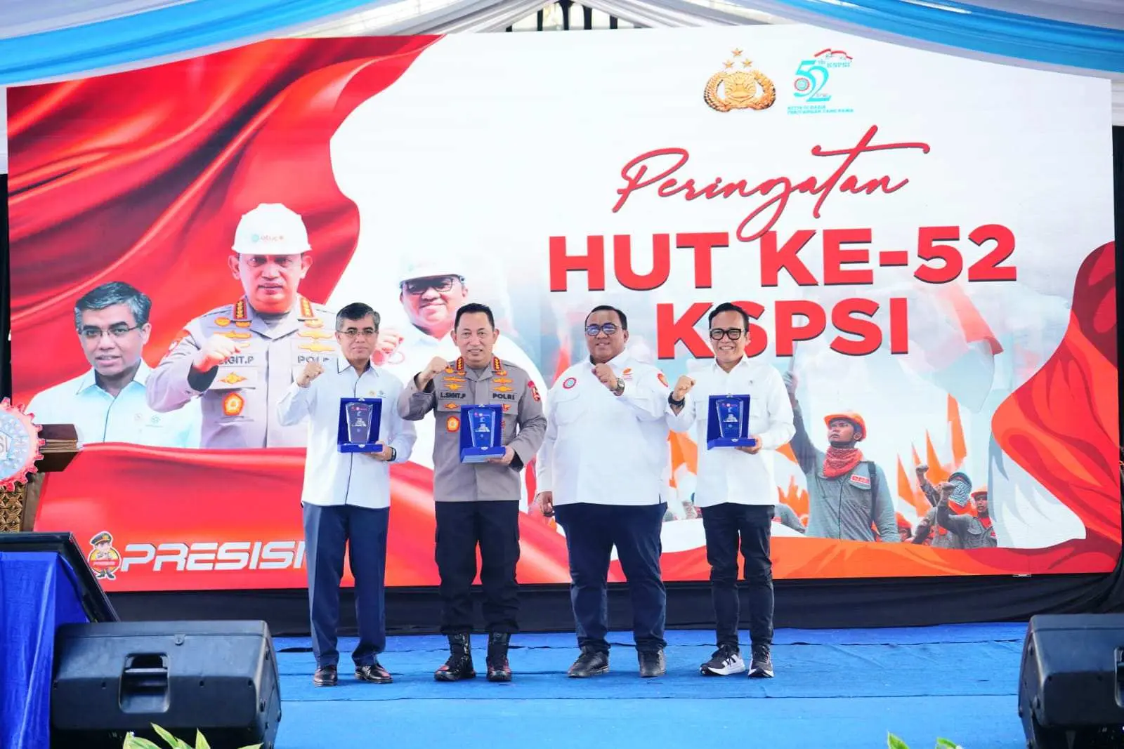 Kapolri Ajak Buruh Berpartisipasi Dalam Upaya Pemerintah Memperluas Lapangan Pekerjaan