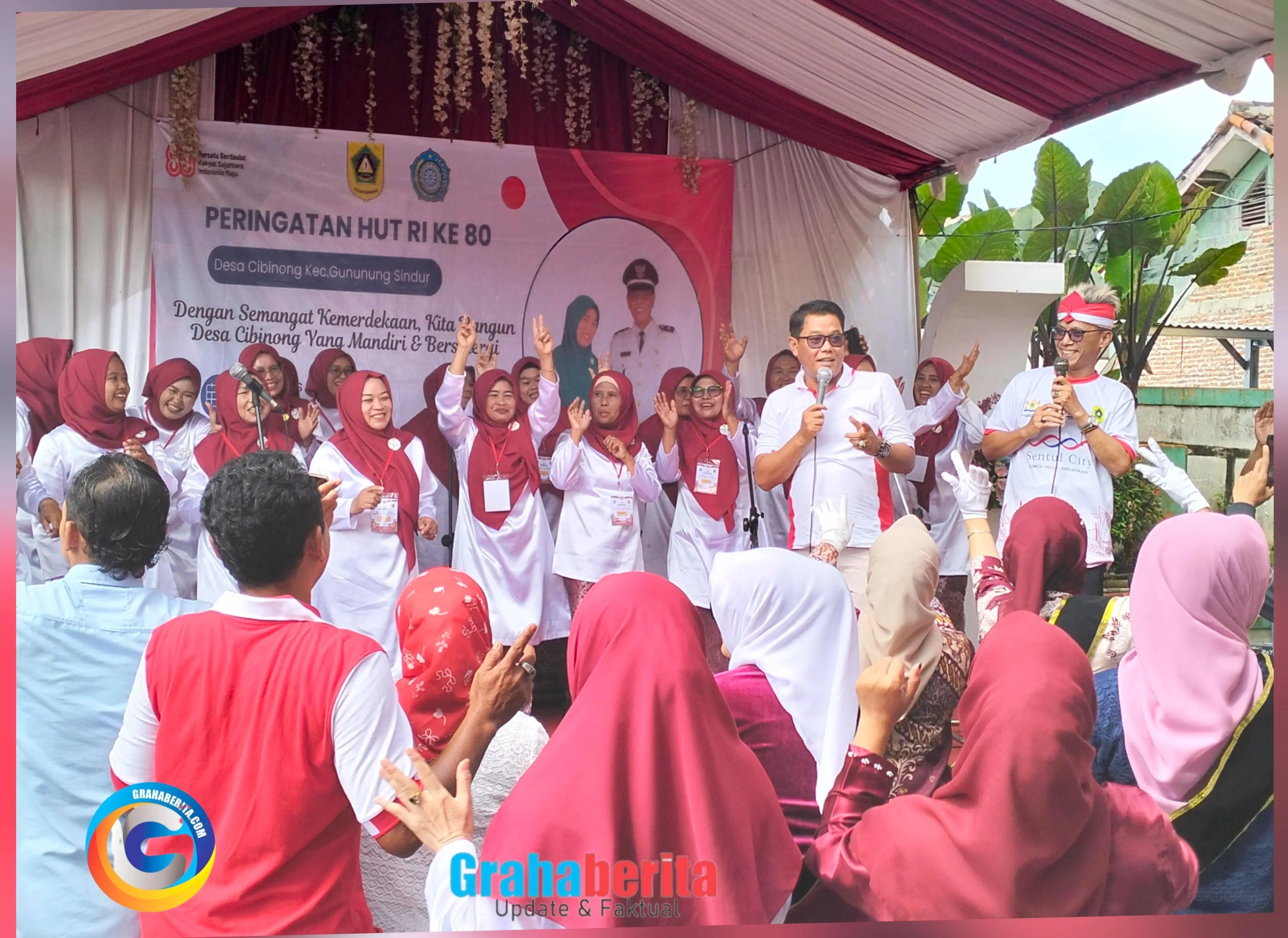 Paduan Suara Kader PKK dan Lomba Kudapan, Meriahkan HUT RI ke -80 Desa Cibinong 