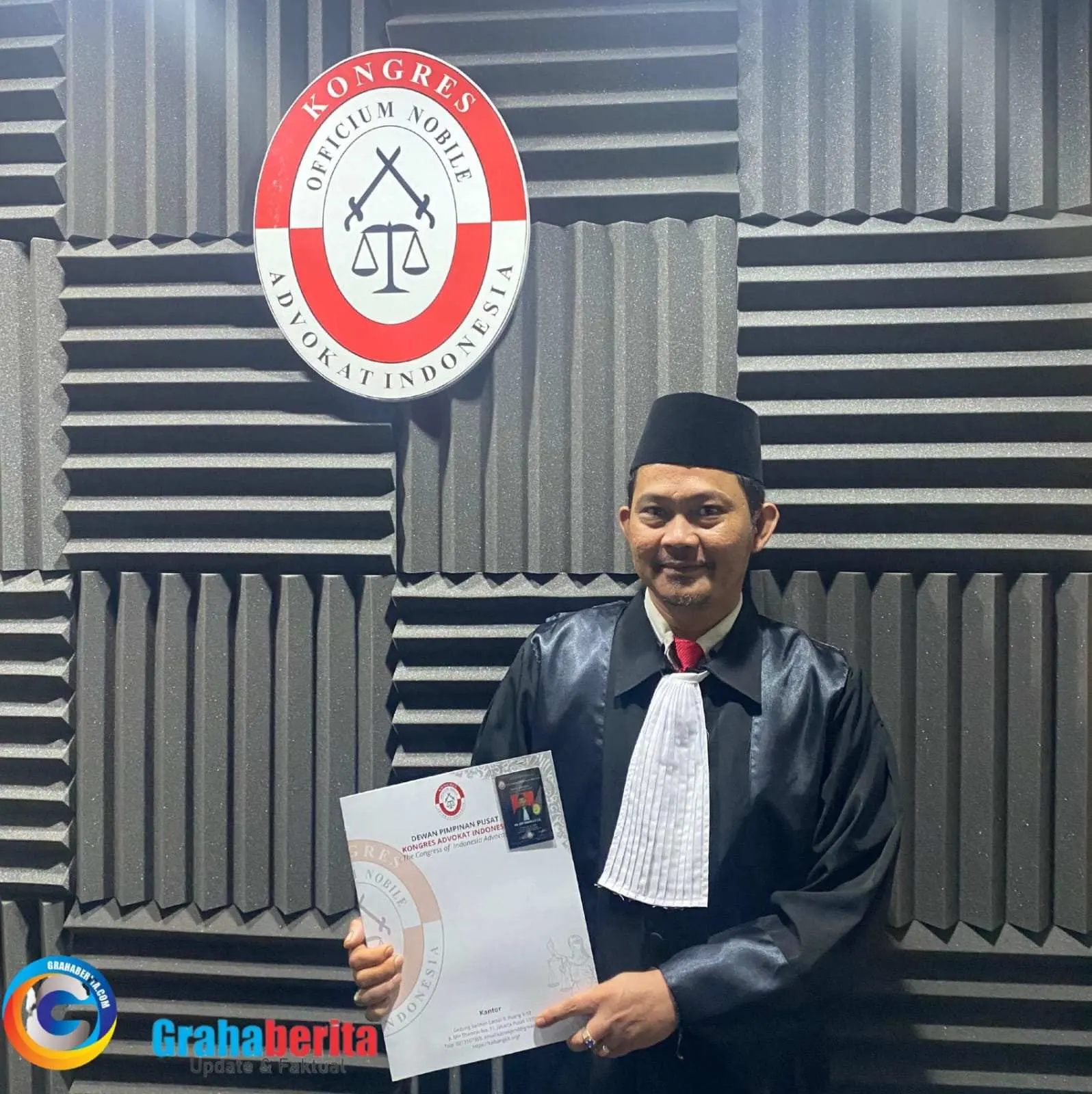 Ucapan Selamat atas Pelantikan Advokat Asep Bunhori, S.IP., S.H. oleh KAI Pedang Hitam