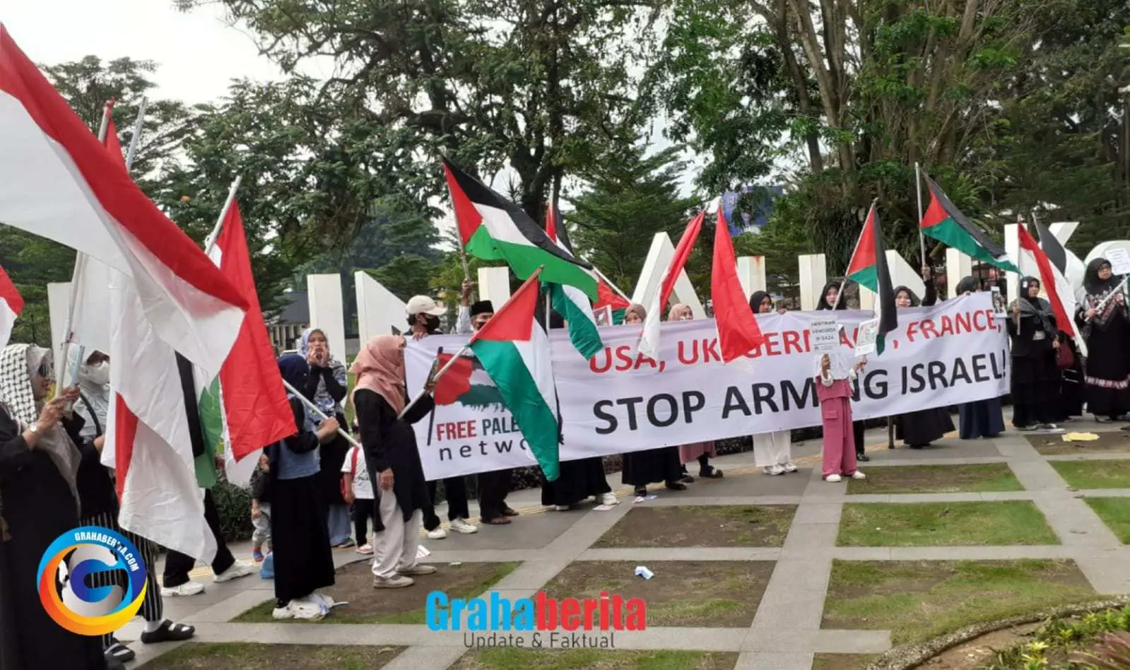*Aksi Damai Dan Persatuan Free Palestine Network di Kota Bogor*